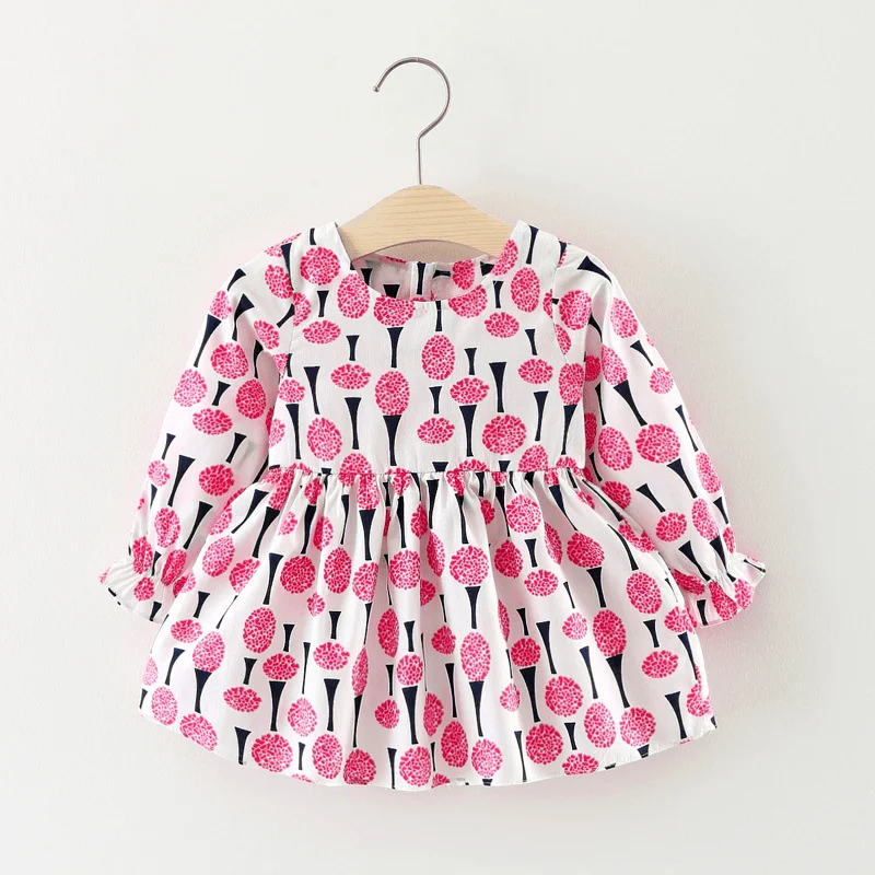 Wholesale Girls Dress, Long Sleeved Princess Skirt, Autumn Baby Clothing for Children