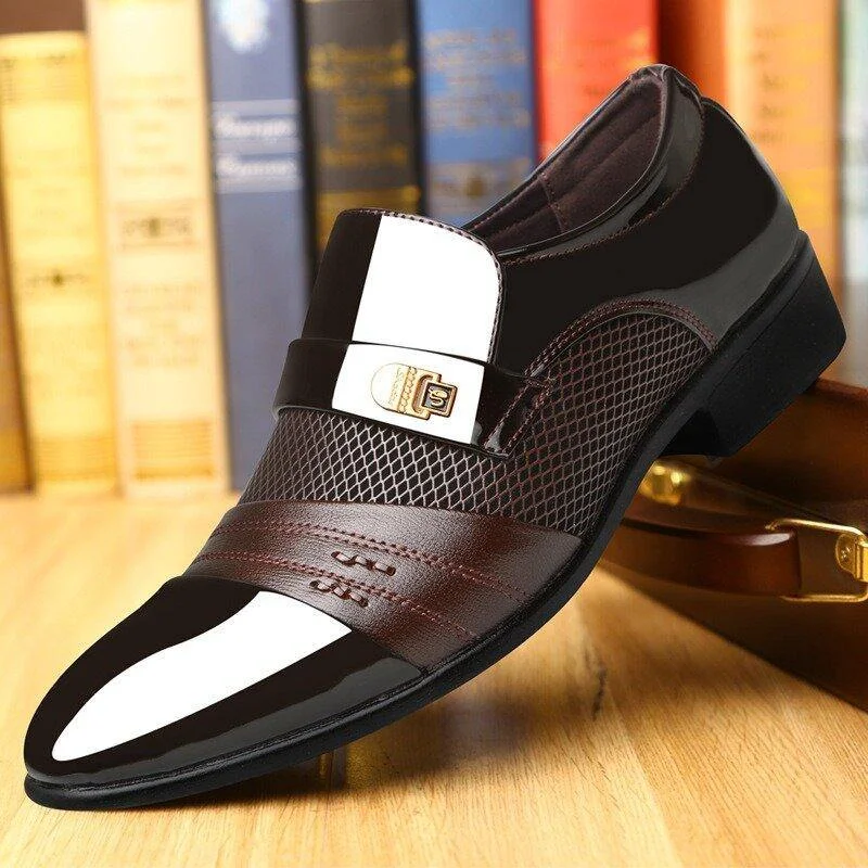 Men Microfiber Business Soft Formal Dress Shoes