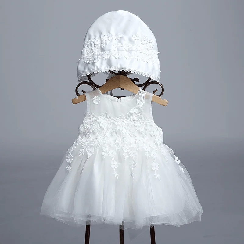 Baby'S Full Moon, Baby'S Wedding Dress, Princess Dress, Children'S Dress, Lace Cap, Fluffy Dress, Photo Studio