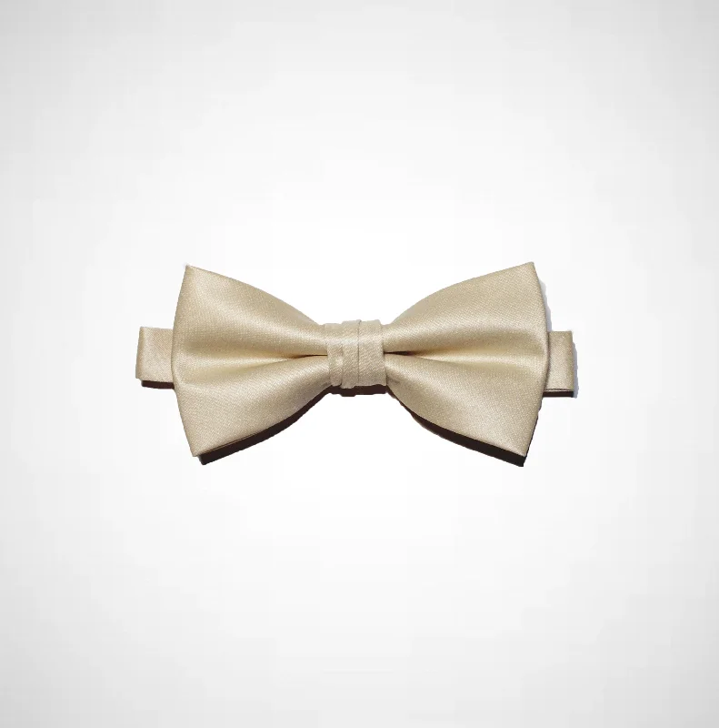 Champagne Gold Poly/Satin Bow Tie