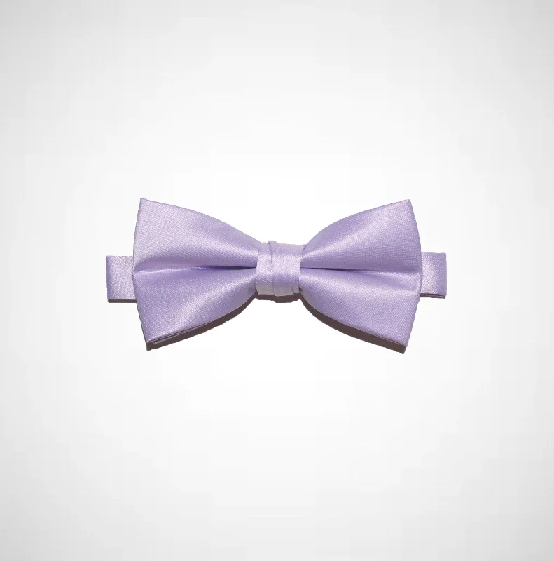 Lavender Poly/Satin Bow Tie