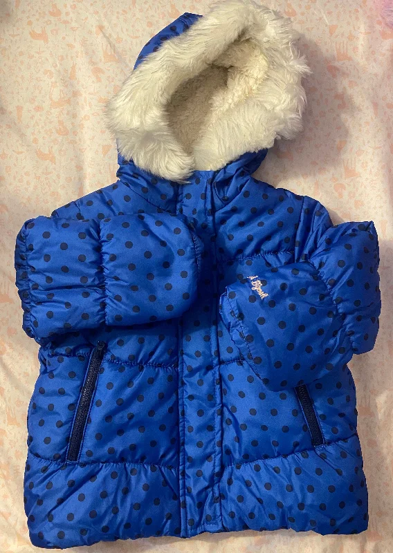 OshKosh Navy polka dots snow suit 4T