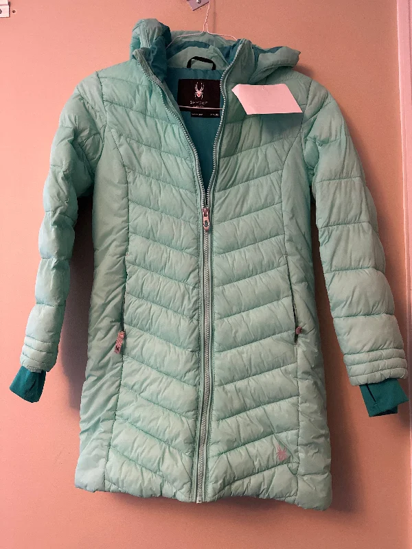 Spyder 10-12 Mint Green/Teal Puffer Jacket 10-12