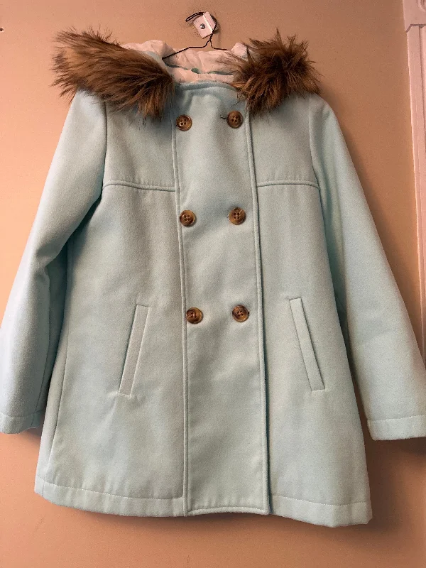 Cat & Jack Light Blue Pea Coat 10-12