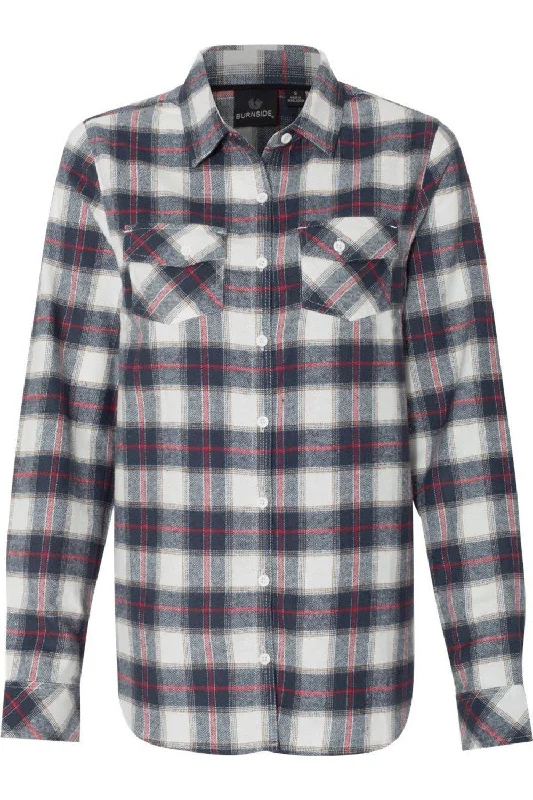 Burnside Women´s Yarn-Dyed Long Sleeve Flannel Shirt