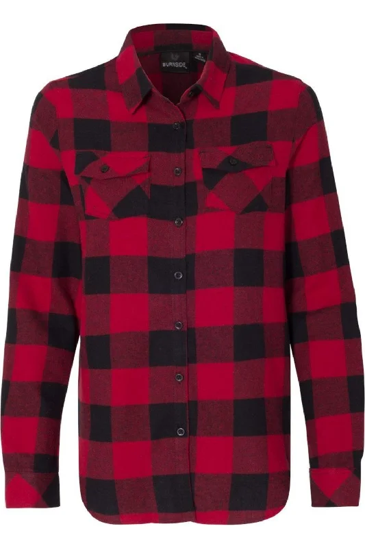 Burnside Women´s Yarn-Dyed Long Sleeve Flannel Shirt