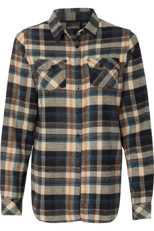 Burnside Women´s Yarn-Dyed Long Sleeve Flannel Shirt