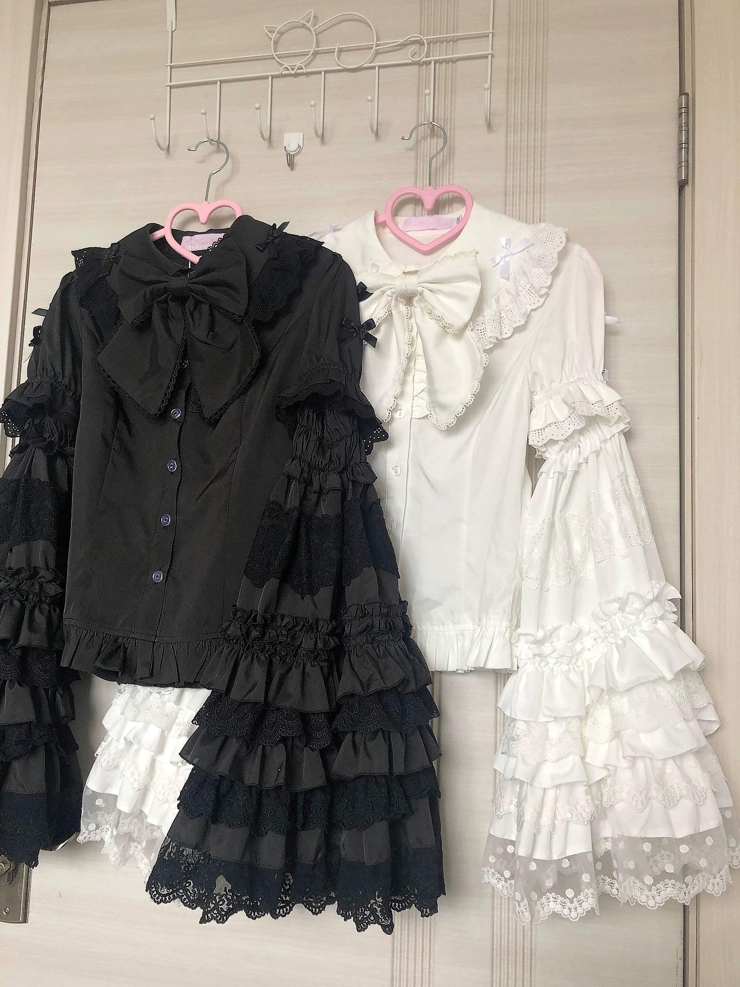 Nn Star~Coconut Crisp Stars~Gothic Lolita Shirt Black Blouse Hime Sleeve