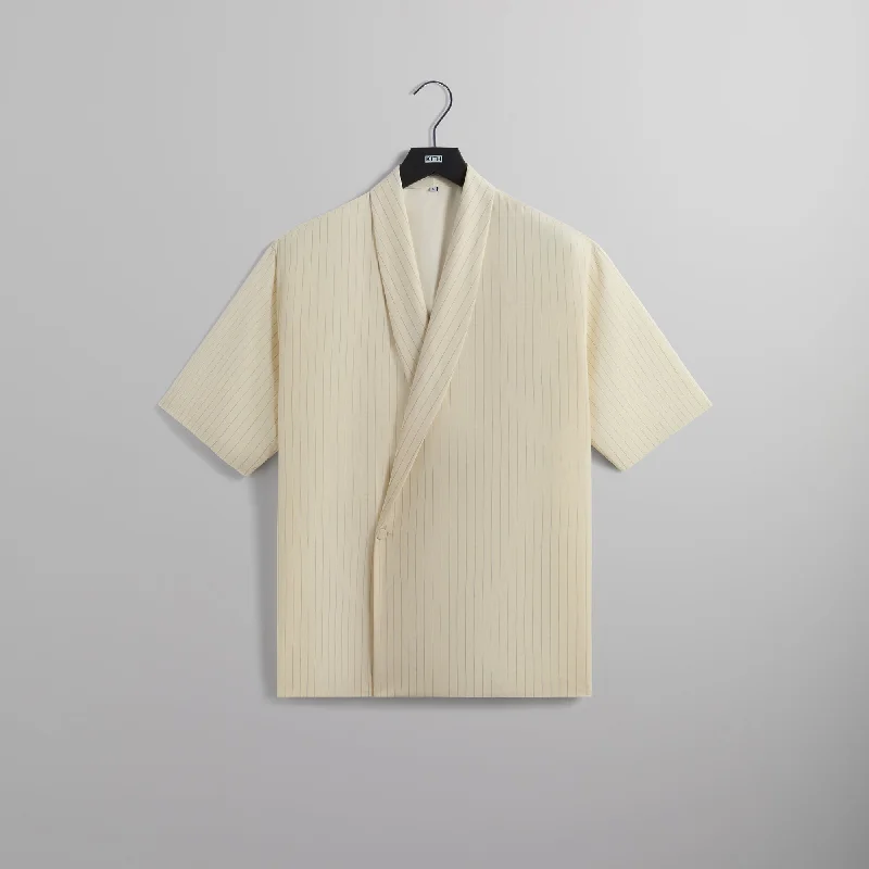 Kith Tropical Wool Thompson Crossover Shirt - Sandrift