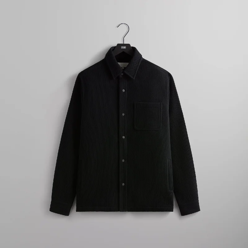 Kith Striped Interlock Ginza Shirt - Black