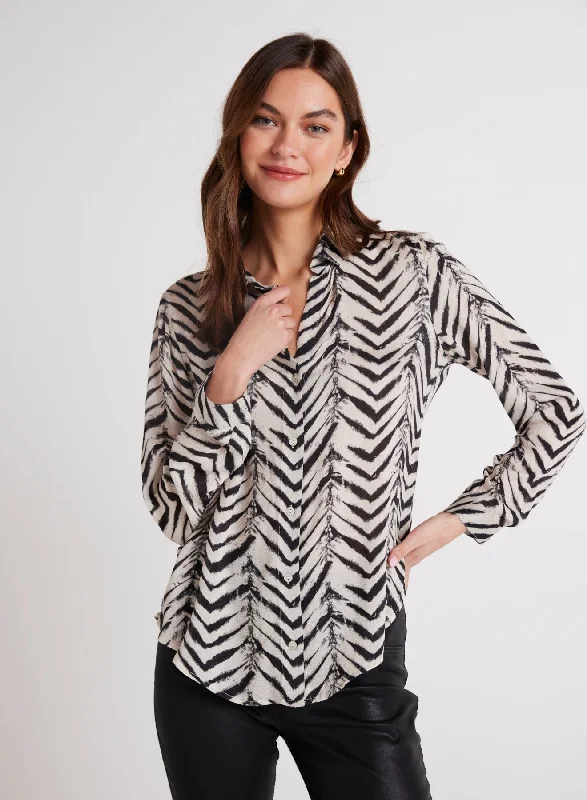 BATIK CHEVRON FLOWY SHIRT