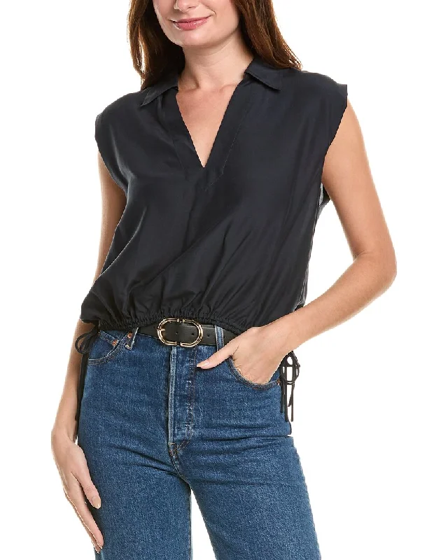 rag & bone Fiona Silk-Blend Shirt