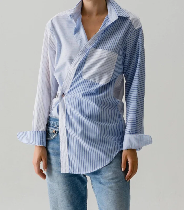 The Men's Shirt Egyptian Cotton In Striped Scrappy