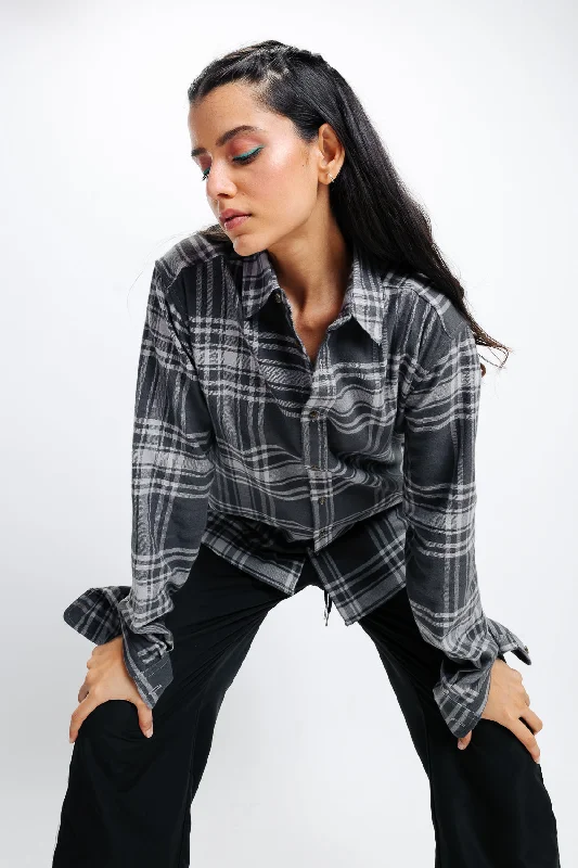 Black Checkered Shirt