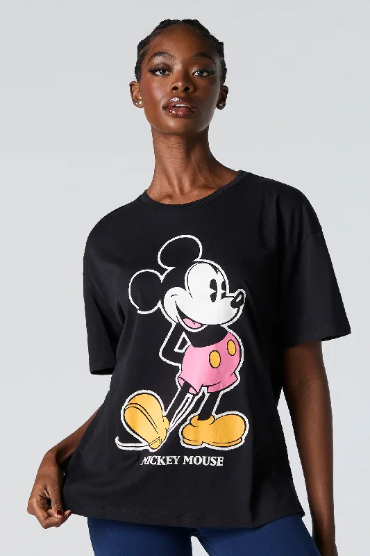 Mickey Mouse Graphic Boyfriend T-Shirt