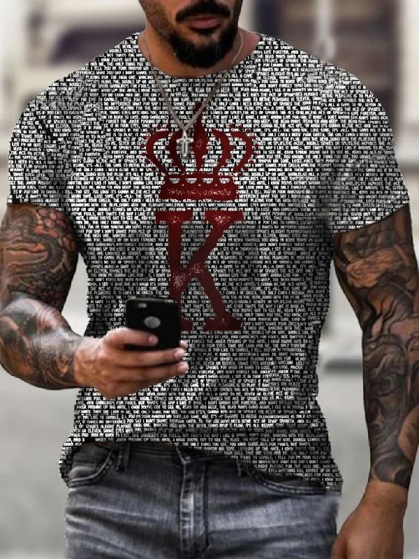 Designer King K Playing Card T-Shirt