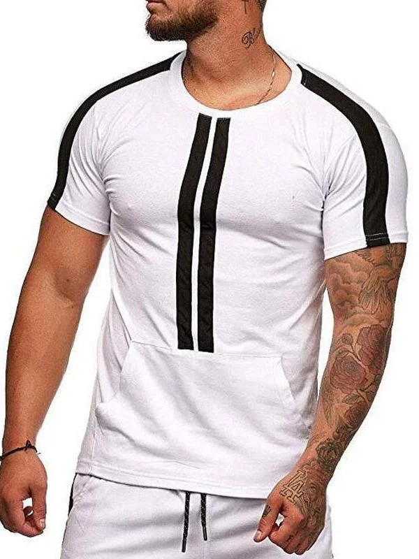 Men's Striped Short Sleeve T-shirt