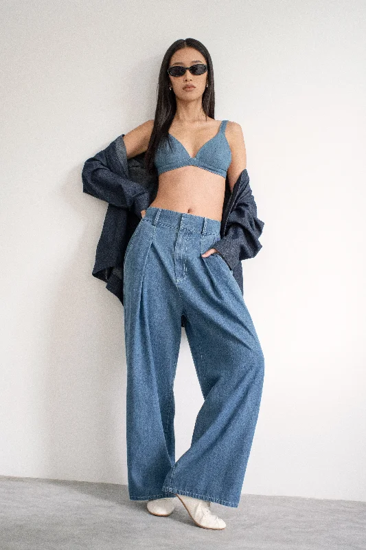 Trixie Denim Bralette Top