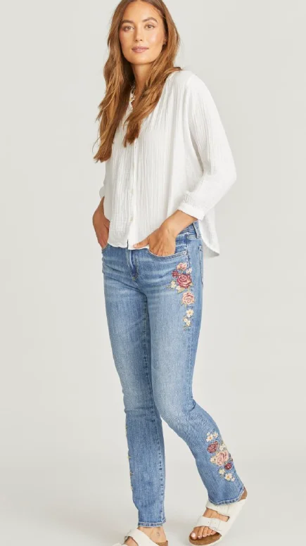 Driftwood Kelly Mesa Rose Boot Cut Denim