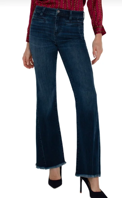 Hannah Flare Denim with Welt Pockets