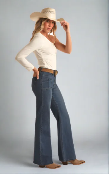 Rock & Roll Cowgirl Wide Leg Denim