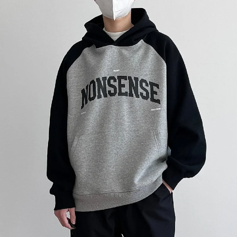 RT No. 9025 TWO TONE CONTRAST PULLOVER HOODIE