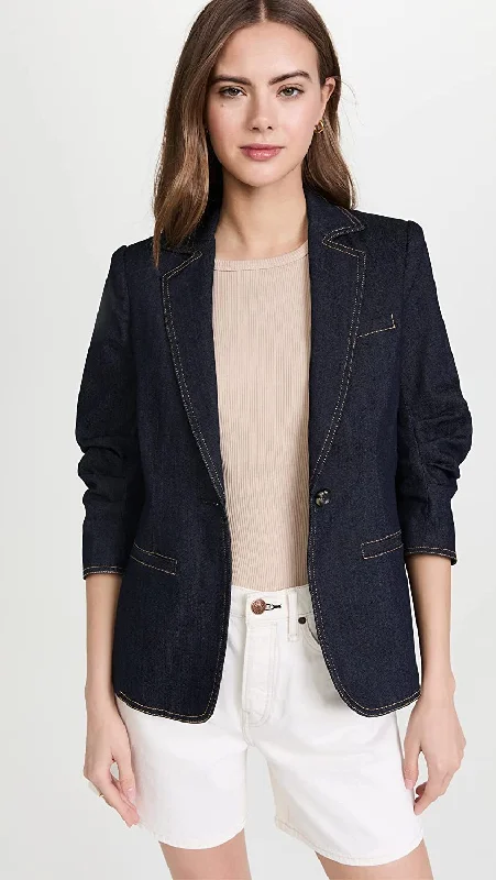 Cinq à Sept Women's Denim Khloe Blazer, Indigo