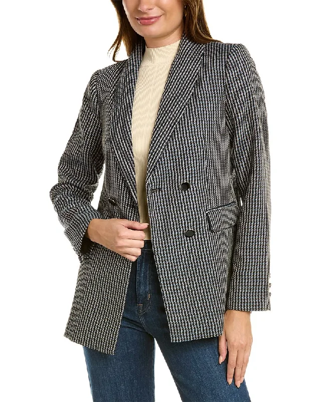 T Tahari Double-Breasted Blazer