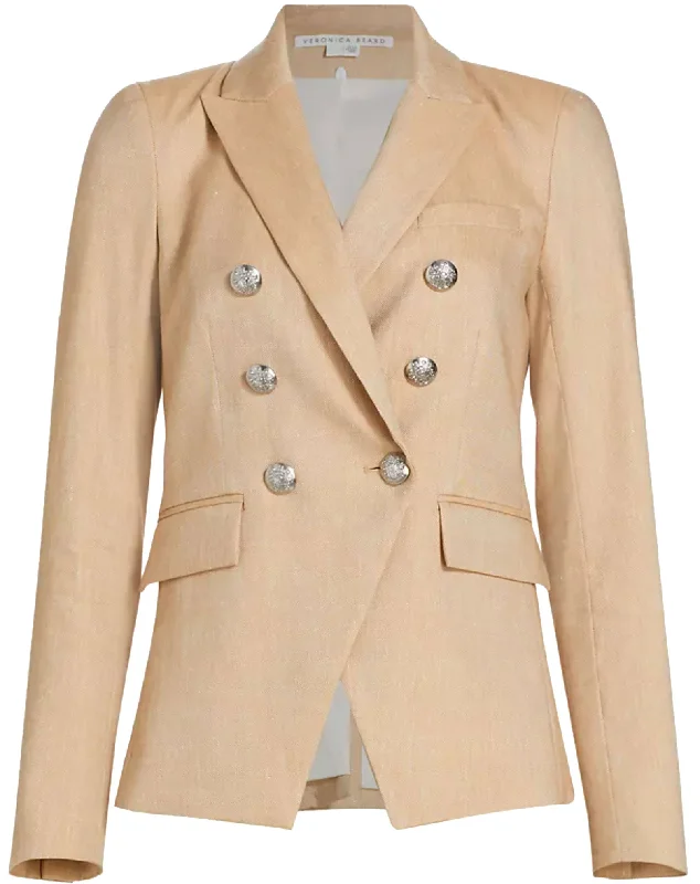 Veronica Beard Women's Dickey Miller Jacket Blazer, Khaki Melange