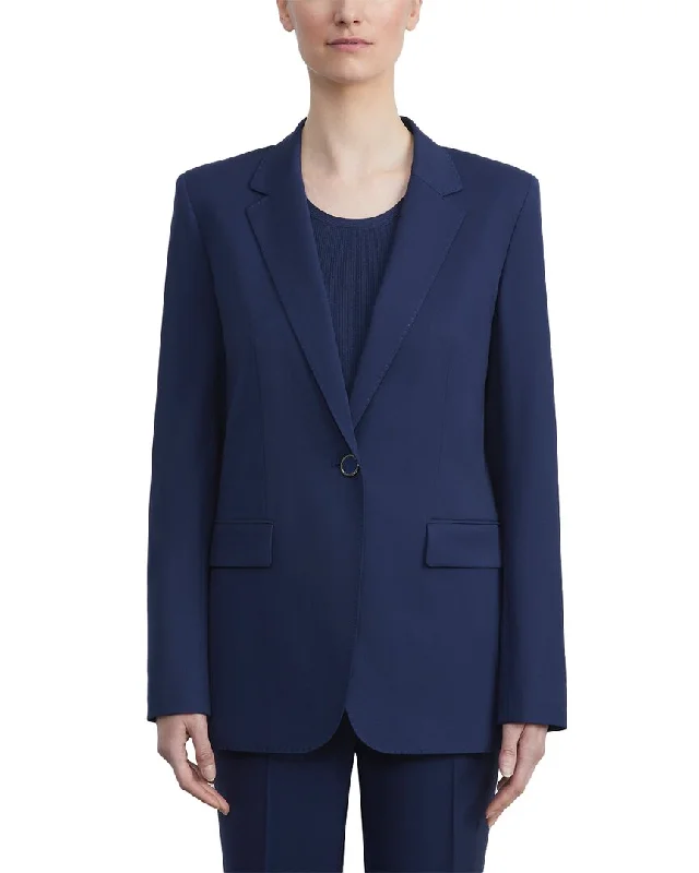 Lafayette 148 New York Flap Pocket Wool-Blend Blazer