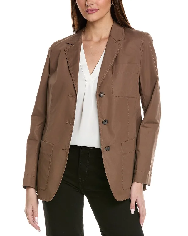 Lafayette 148 New York Patch Pocket Single Breasted Blazer