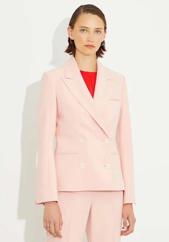 Birelin Double Breasted Blazer, Powder Pink