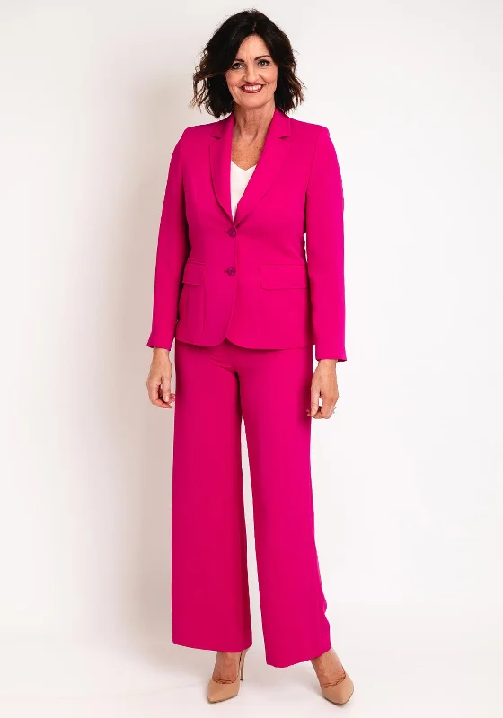 Christina Felix Single Breasted Tailored Blazer, Raspberry