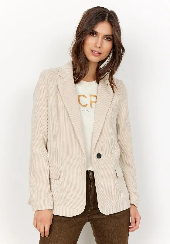 Soyaconcept Bindi Velvet Blazer, Sand