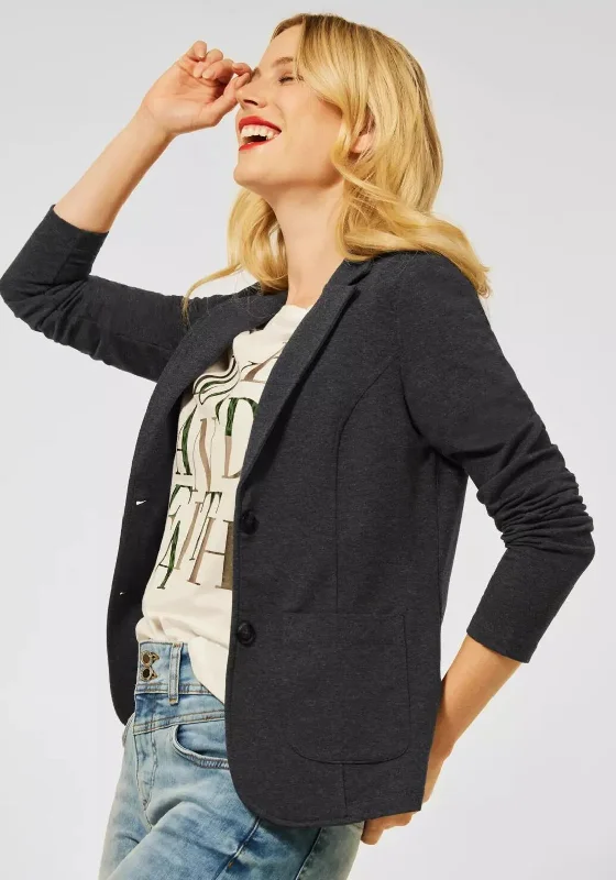 Street One Jersey Blazer, Grey