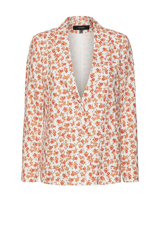 Vero Moda Rosie Floral Blazer, Cloud Dancer