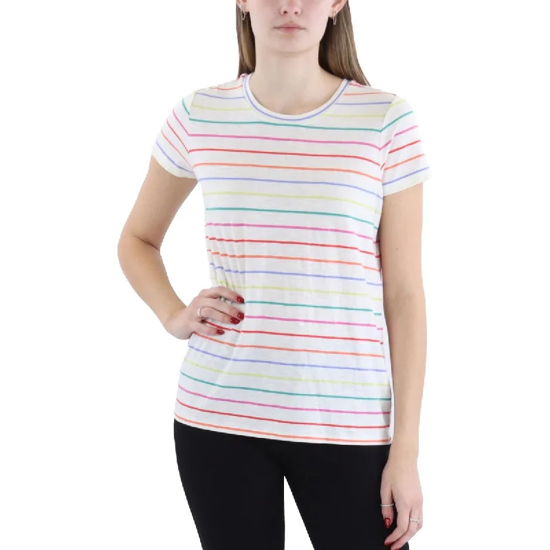 Marine Layer Womens Cotton Blend Striped Pullover Top