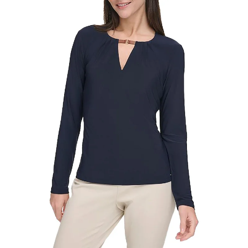 Tommy Hilfiger Womens Long Sleeve Crewneck Pullover Top