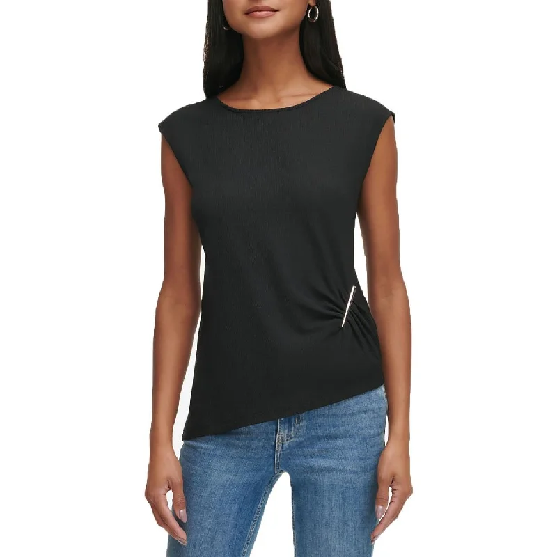 Womens Sleeveless Office Wear Pullover Top